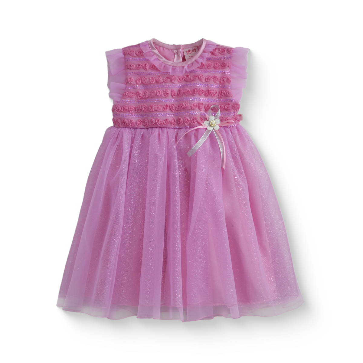 Vestido de ceremonia con caída para Niña Bebé Flory VEBB0122