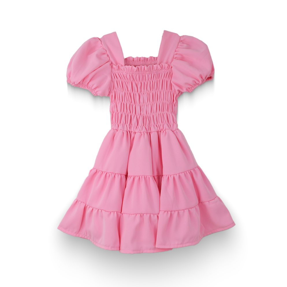 Vestido con manga abullonada bebé Flory VEBB0117