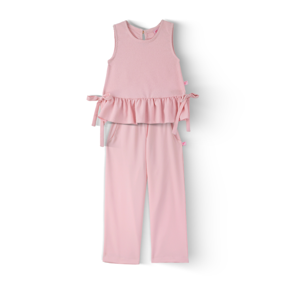 Conjunto de blusa con moños y pantalón Nila Flory CONI0033