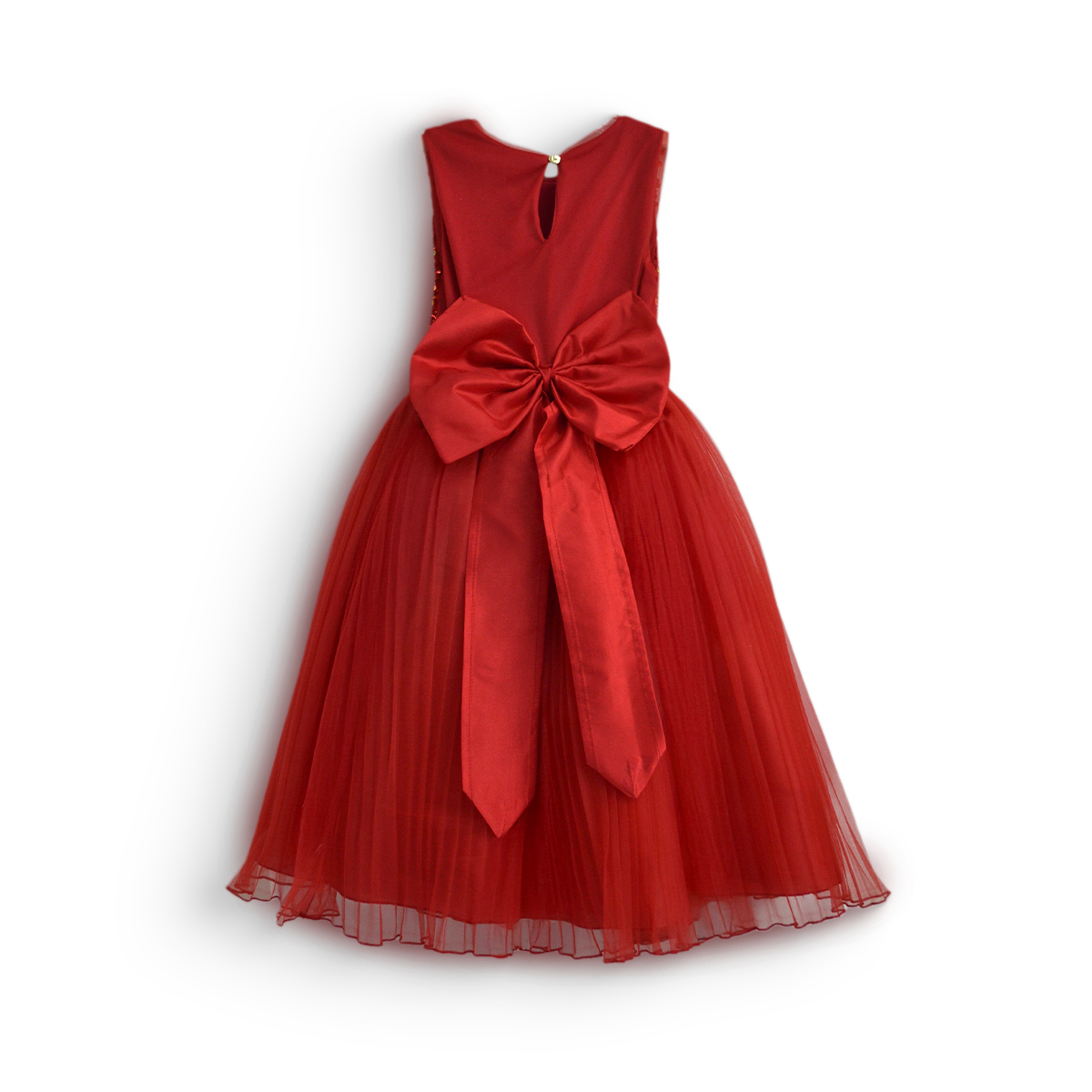 Vestido de lentejuelas largo plisado Niña VENI0187 Flory