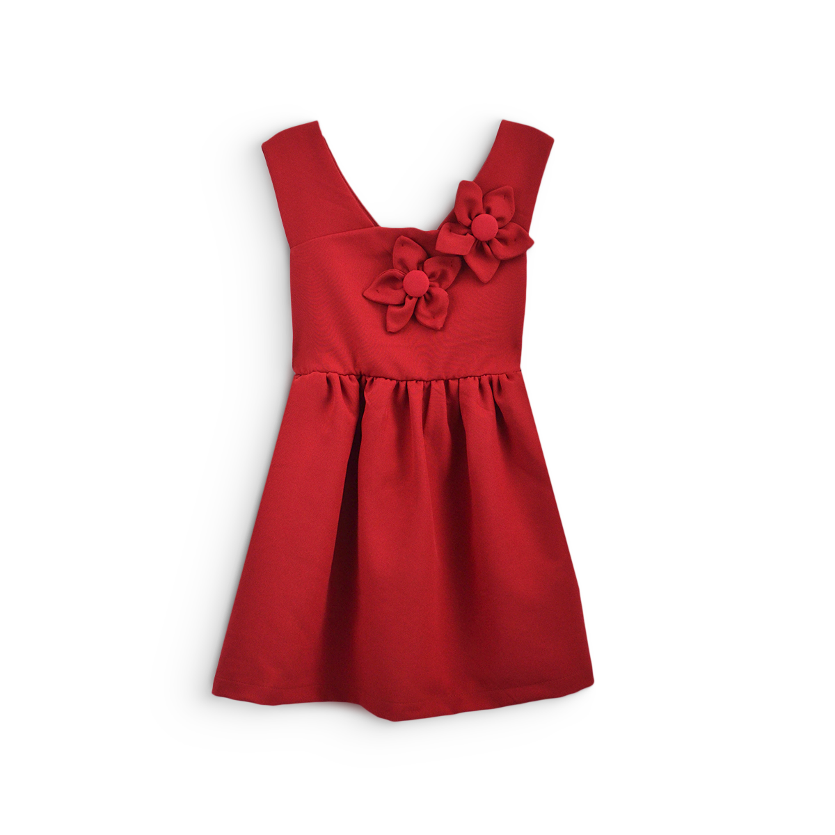 Vestido de flores en relieve niña Flory VENI0176