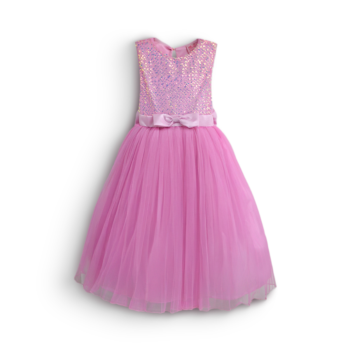 Vestido de lentejuelas largo plisado Niña VENI0187 Flory