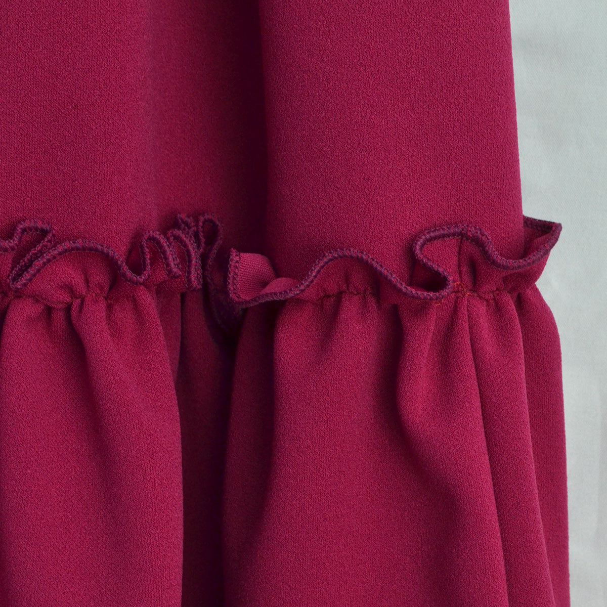 Vestido con olanes y moño en cintura | VENI0204 | tallas ch-m-gr-xg