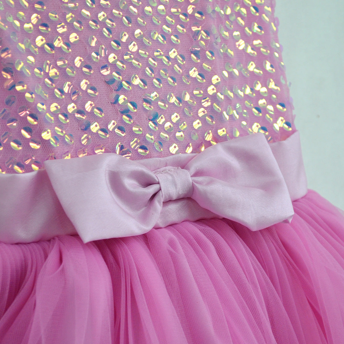 Vestido de lentejuelas largo plisado Niña VENI0187 Flory