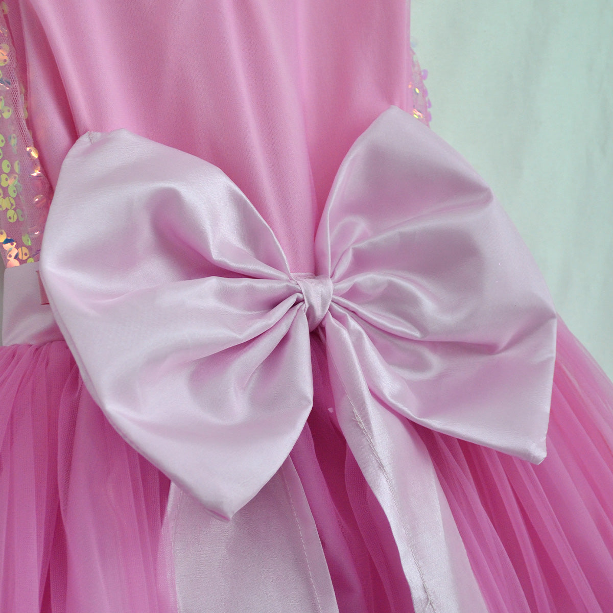 Vestido de lentejuelas largo plisado Niña VENI0187 Flory