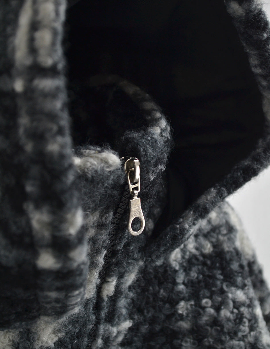 Chamarra cazadora larga de cuadros para niño HERI CHMNN0001