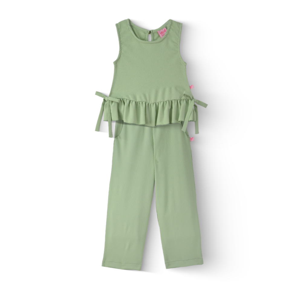 Conjunto de blusa con moños y pantalón Nila Flory CONI0033