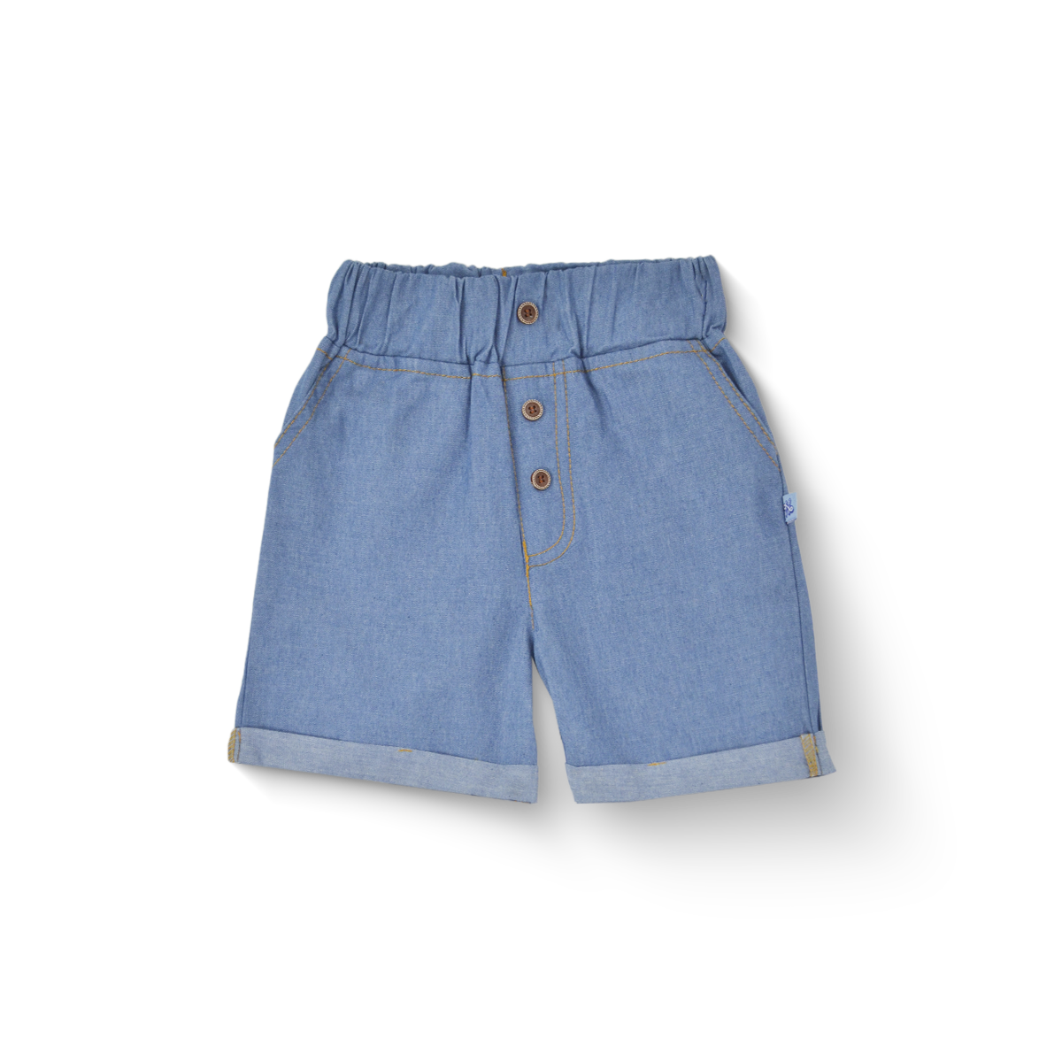 Conjunto de mezclilla con bordado de Capibara Niño Bebé KIDUS CONB0006P05