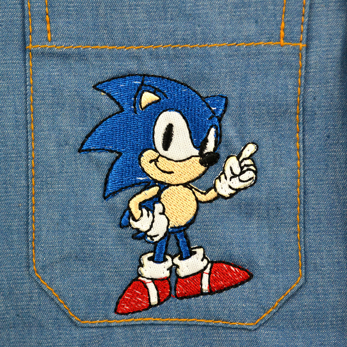 Conjunto de mezclilla con bordado de Héroe de Videojuego Niño KIDUS CONN0006P03