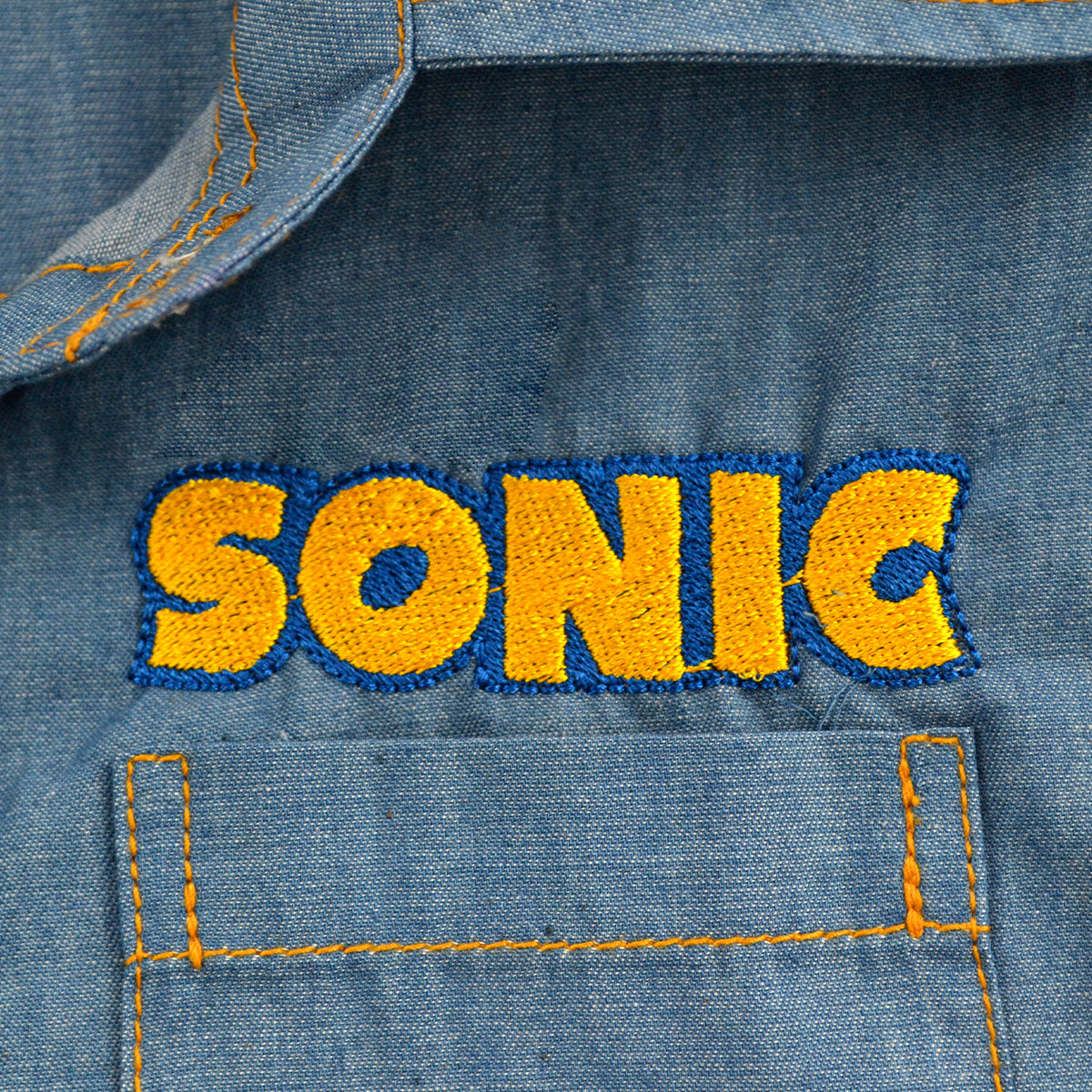 Conjunto de mezclilla con bordado de Héroe de Videojuego Niño KIDUS CONN0006P03