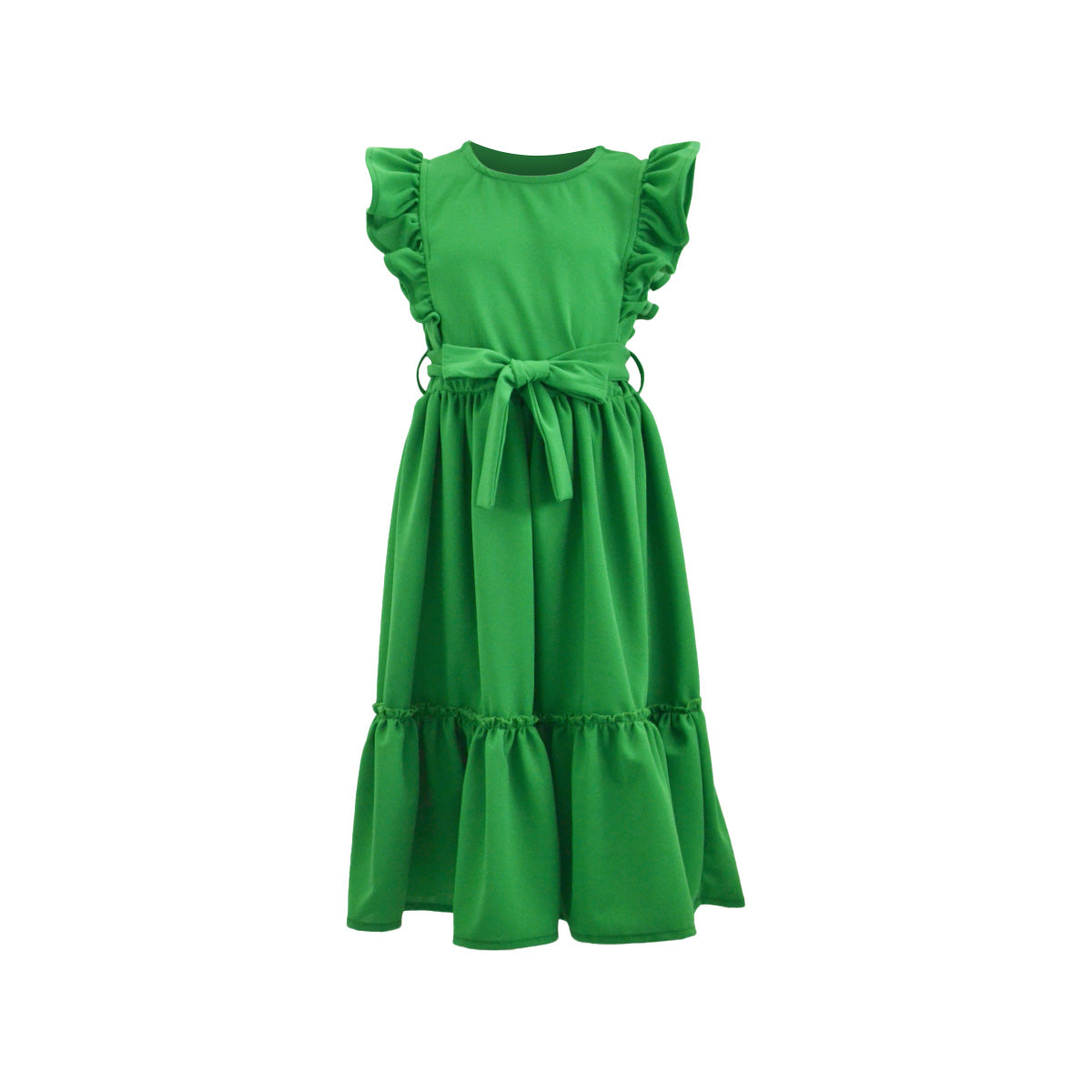 Maxi vestido con cinturón niña Flory MVNI0001