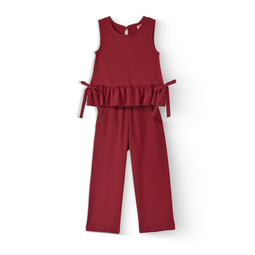 Conjunto de blusa con moños y pantalón Nila Flory CONI0033