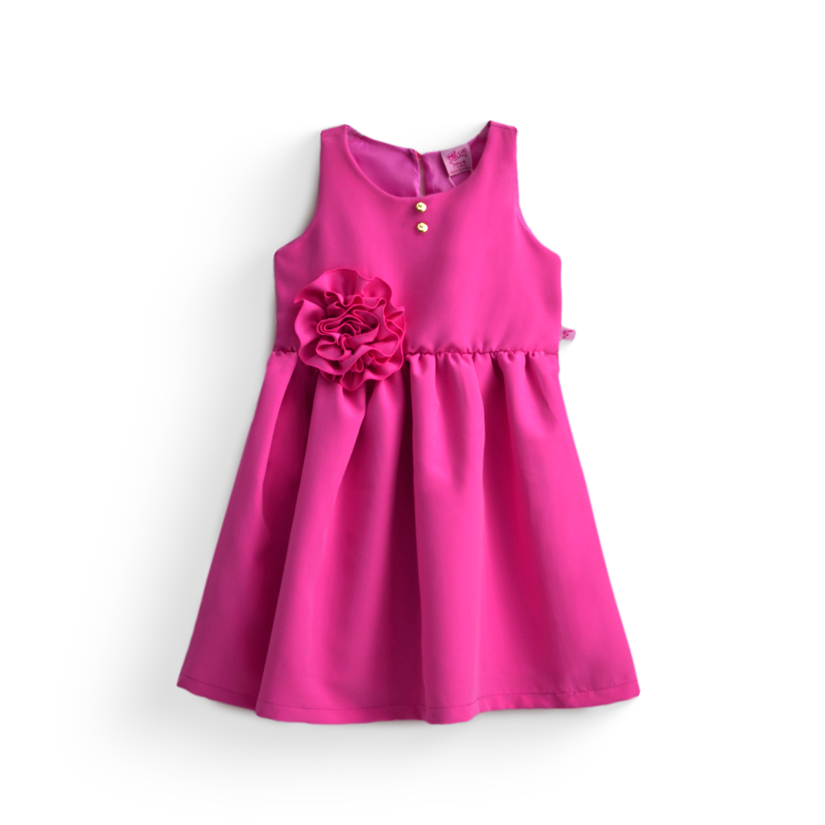 Vestido con moño y botones para Niña VENI0181
