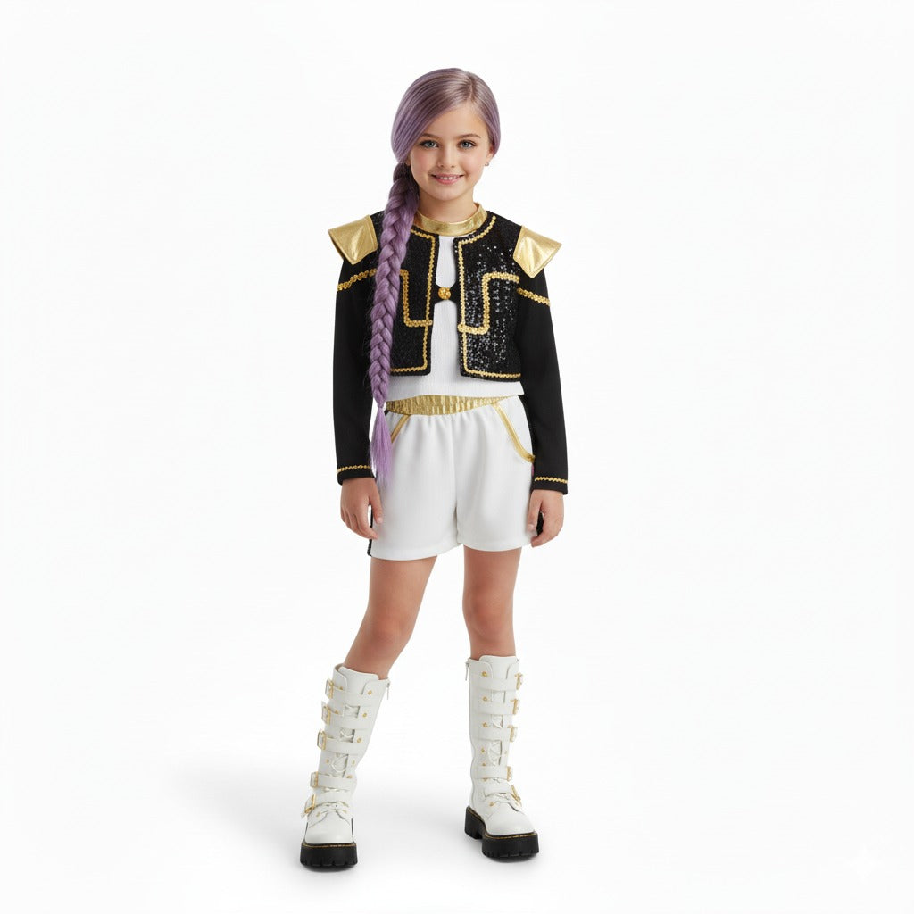 Set Disfraz de 3 piezas de Guerreras del K pop Niña DINI0002