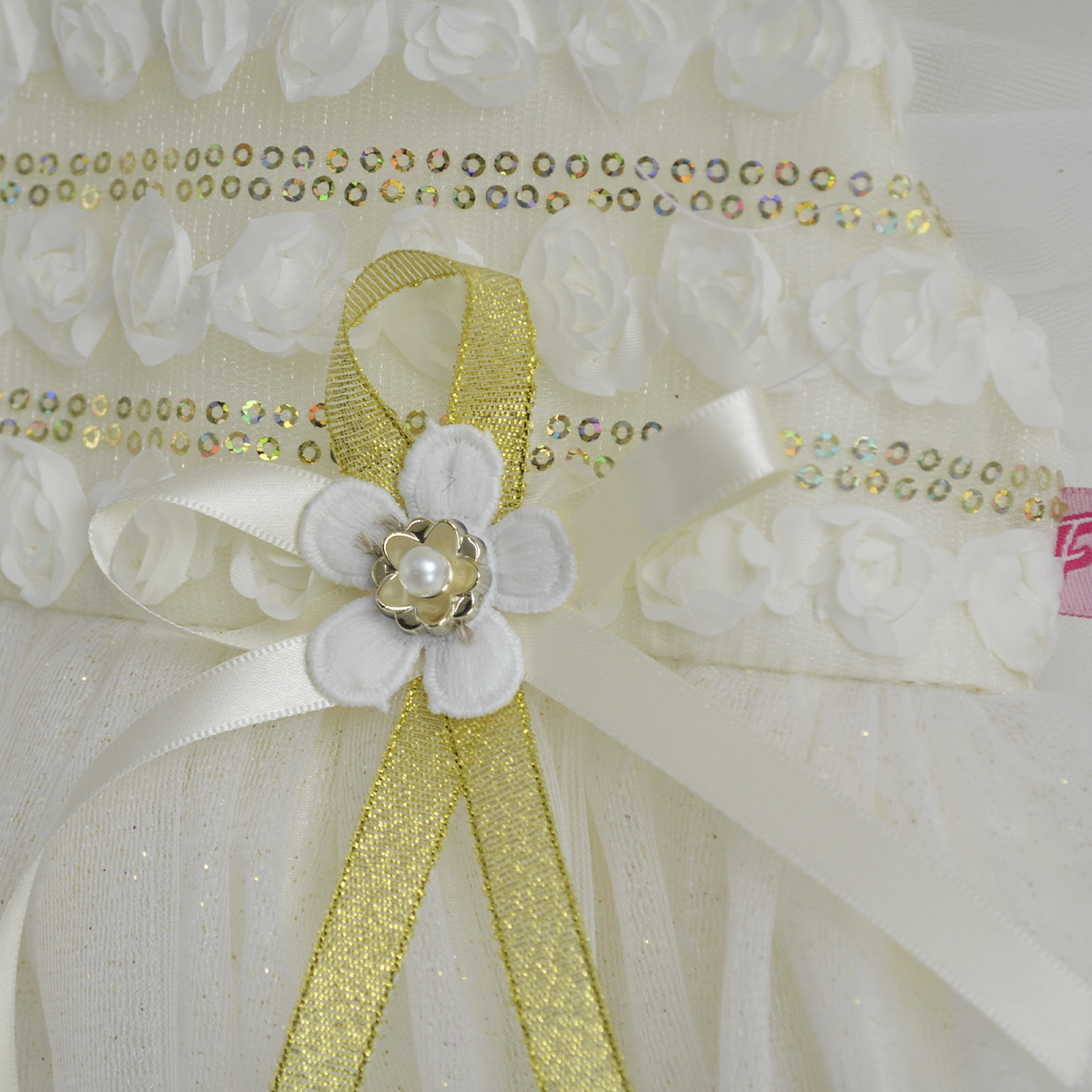 Vestido de ceremonia con caída para Niña Bebé Flory VEBB0122