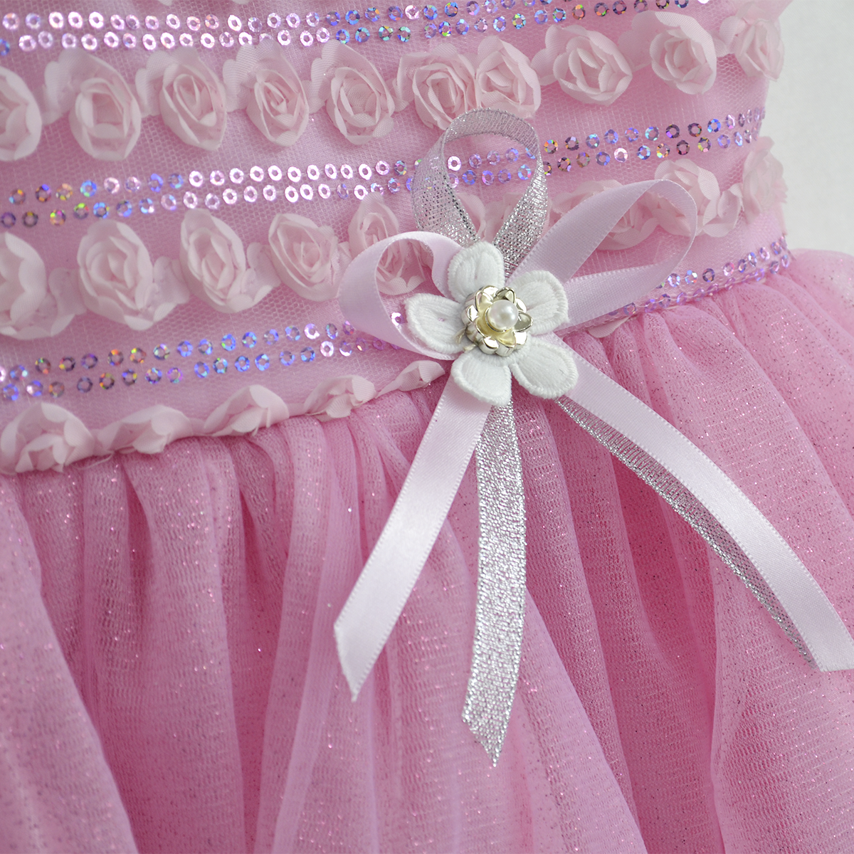 Vestido de ceremonia con caída para Niña Bebé Flory VEBB0122