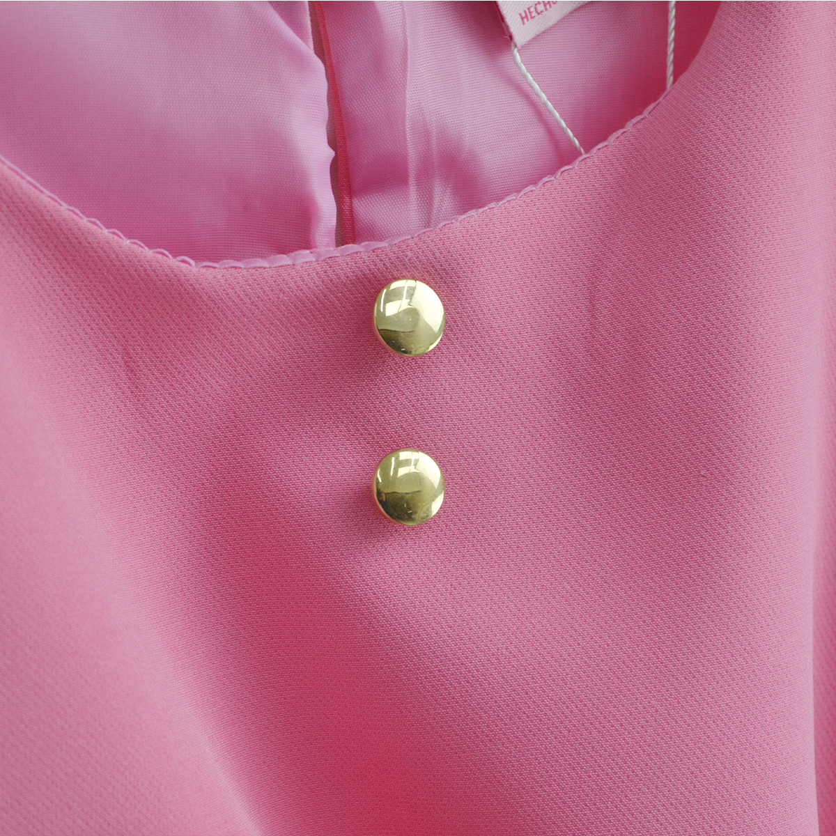 Vestido con moño y botones para Niña VENI0181