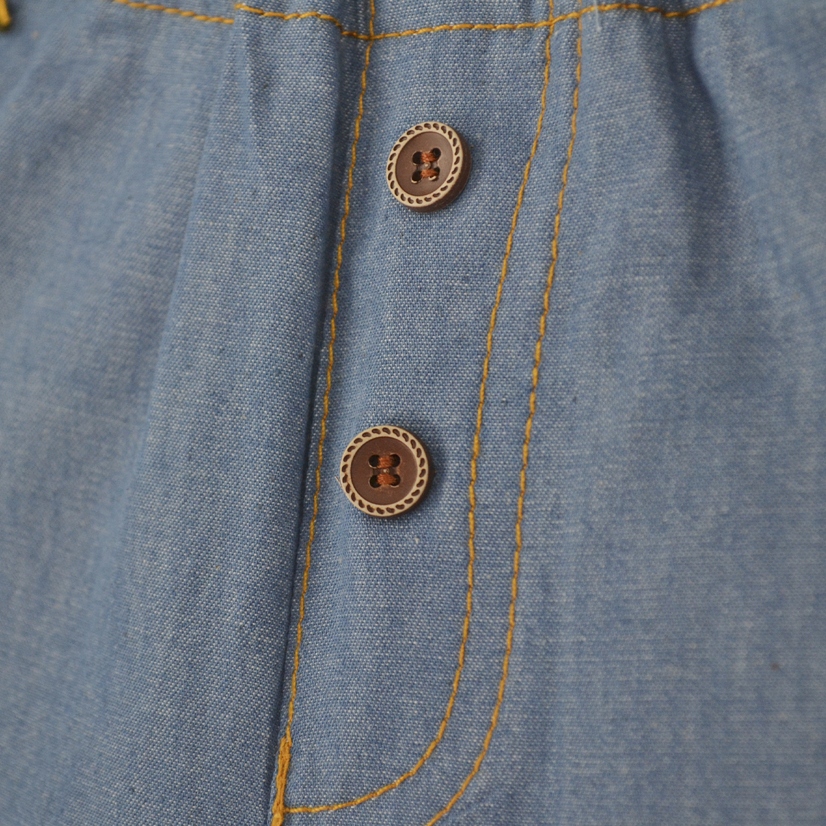 Conjunto de mezclilla con bordado de Capibara Niño Bebé KIDUS CONB0006P05