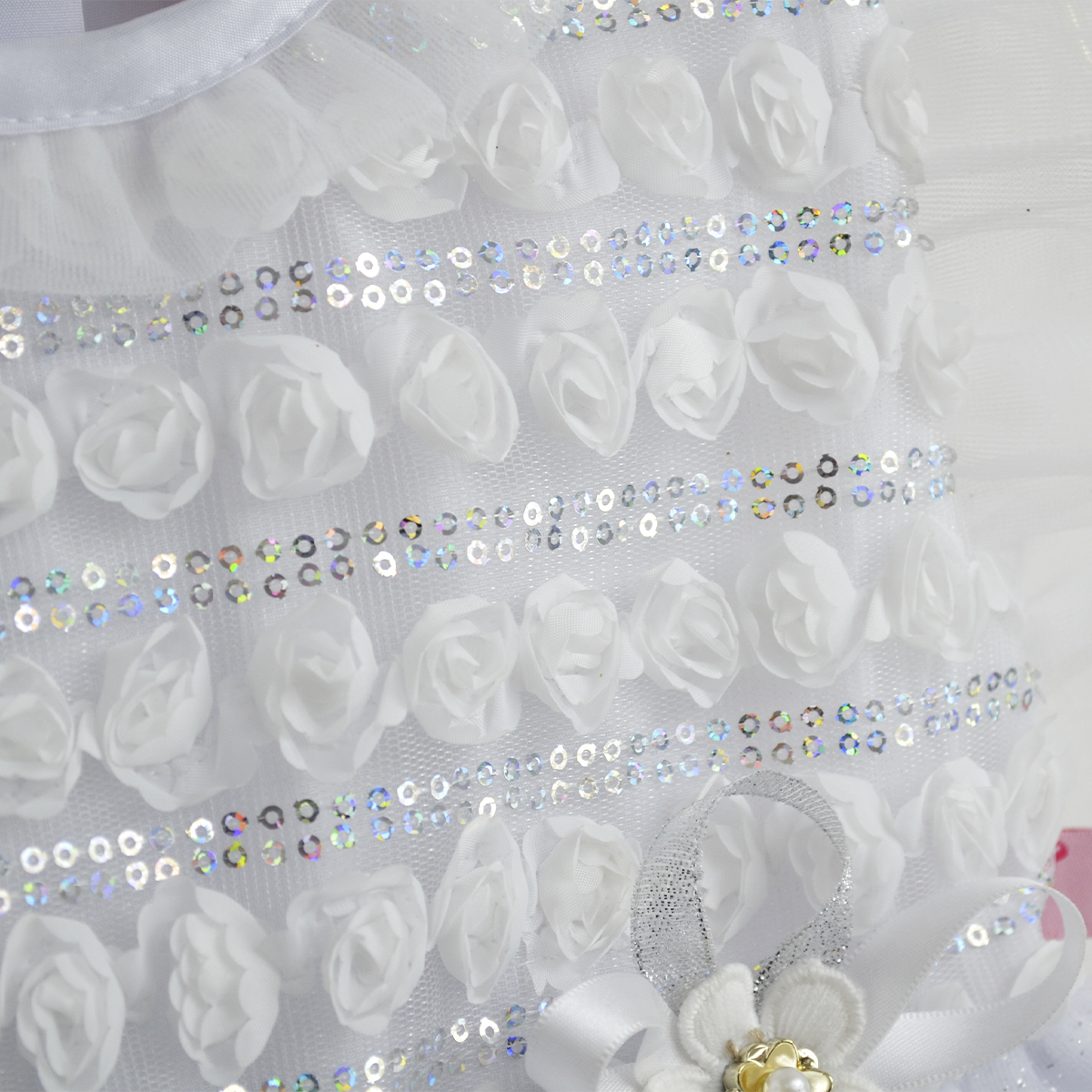 Vestido de ceremonia con caída para Niña Bebé Flory VEBB0122