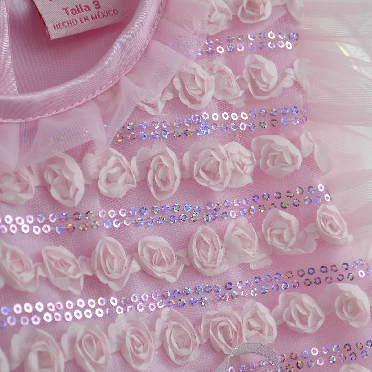 Vestido de ceremonia con caída para Niña Bebé Flory VEBB0122