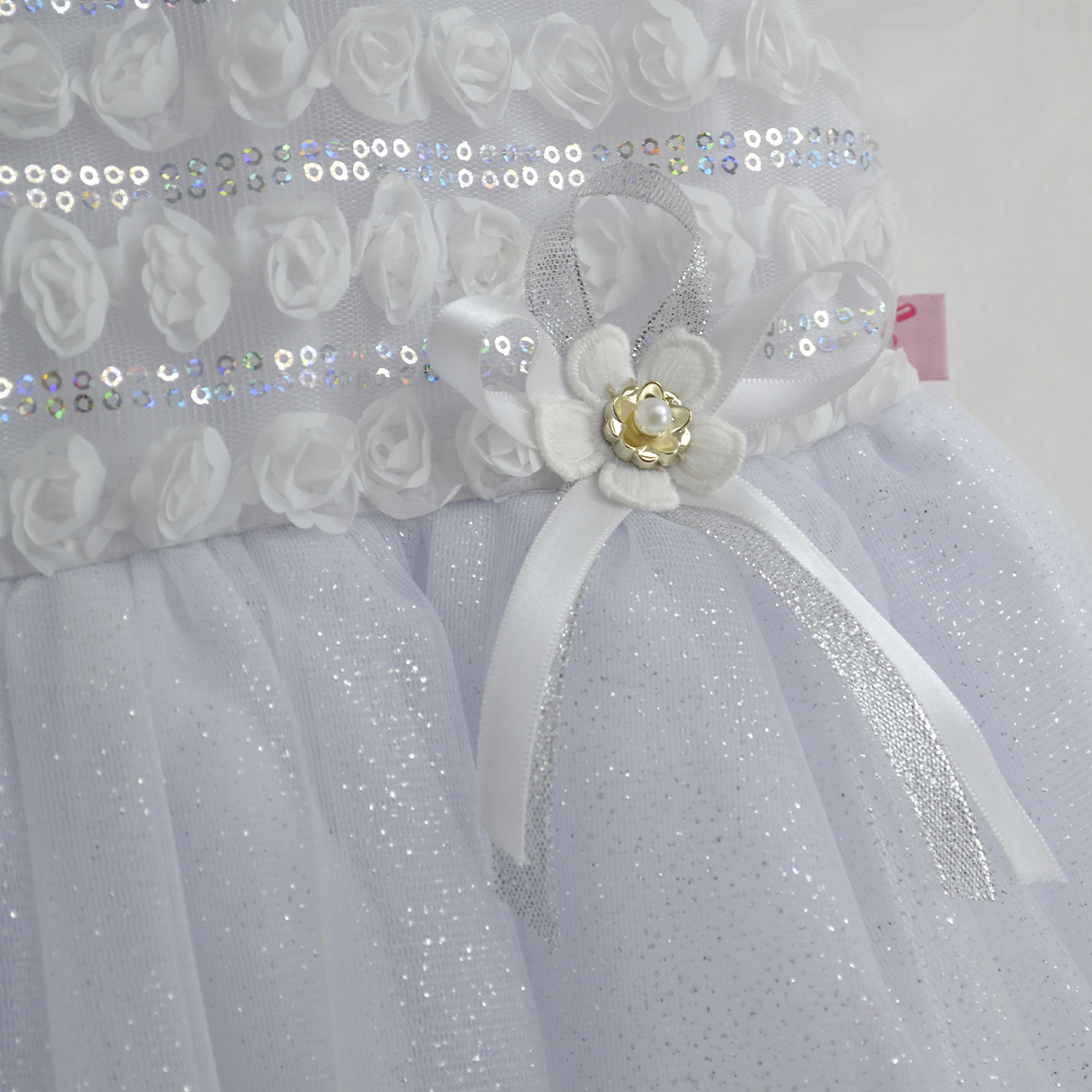 Vestido de ceremonia con caída para Niña Bebé Flory VEBB0122