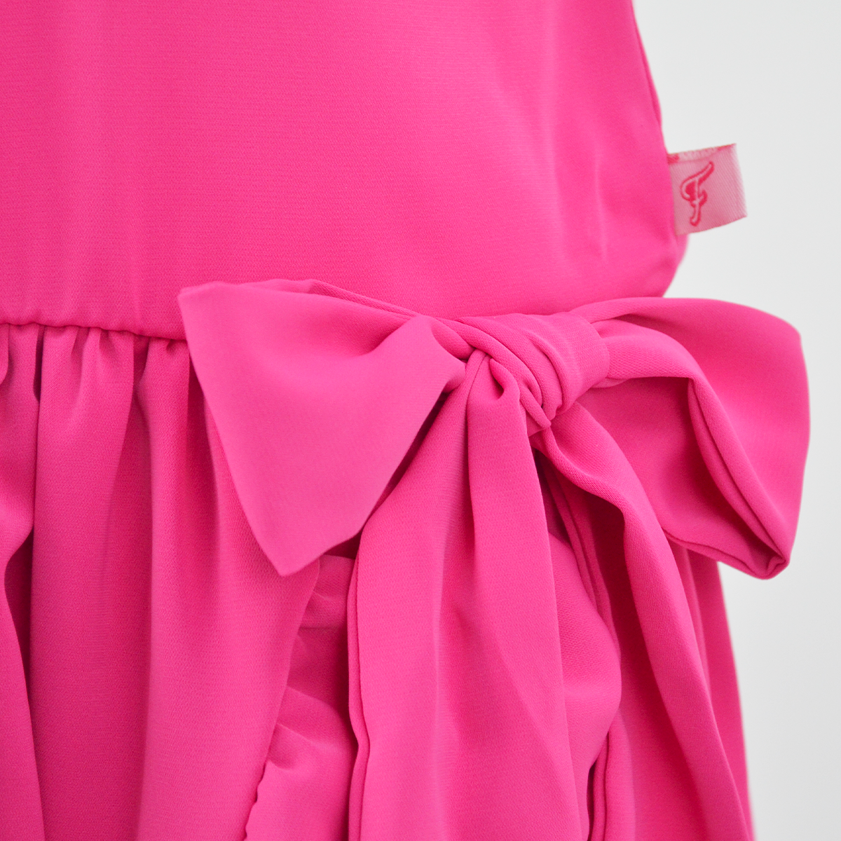 Vestido cruzado con moño Teen FLORY VEJU0009