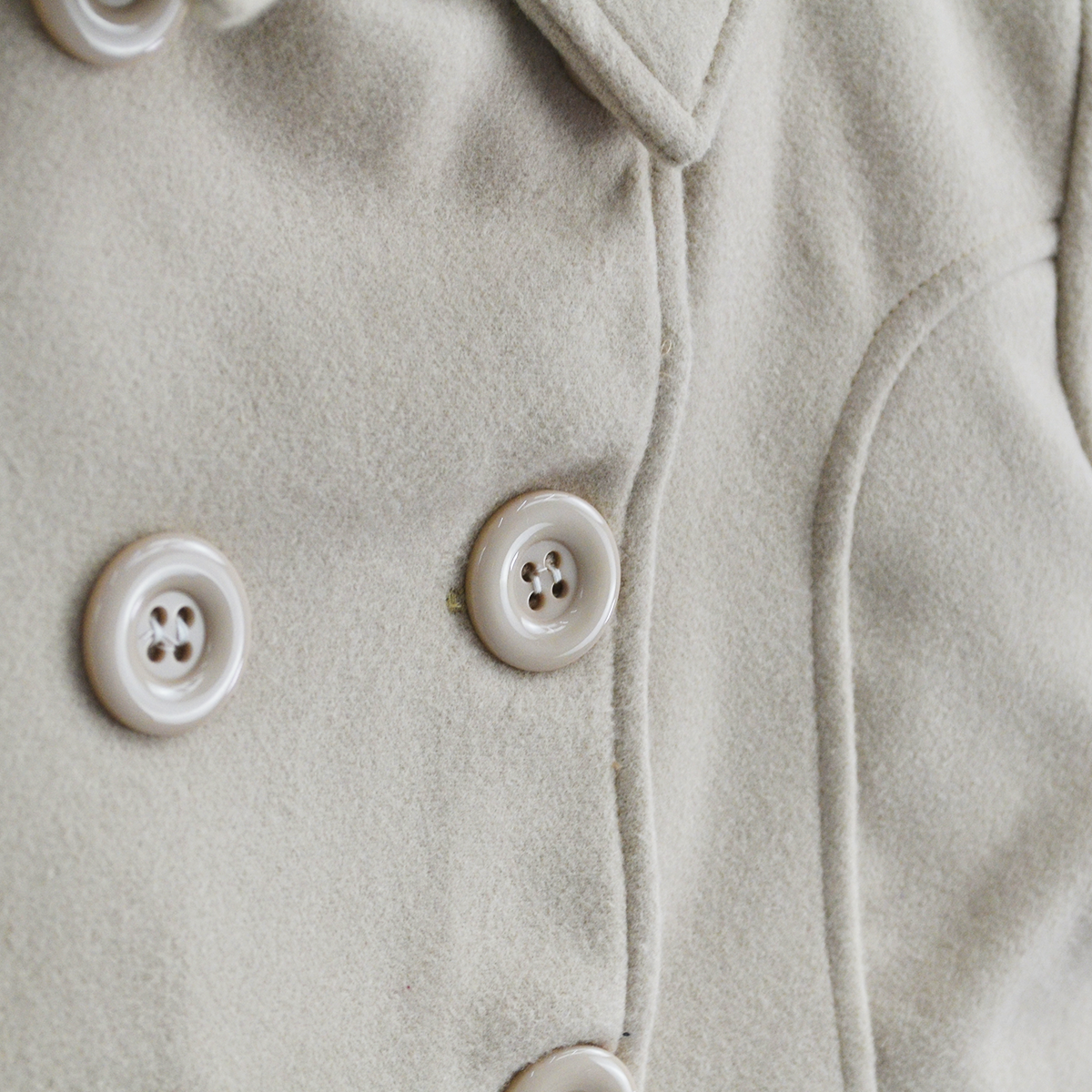 Abrigo de paño forrado con botones niña FLORY ABNI0001