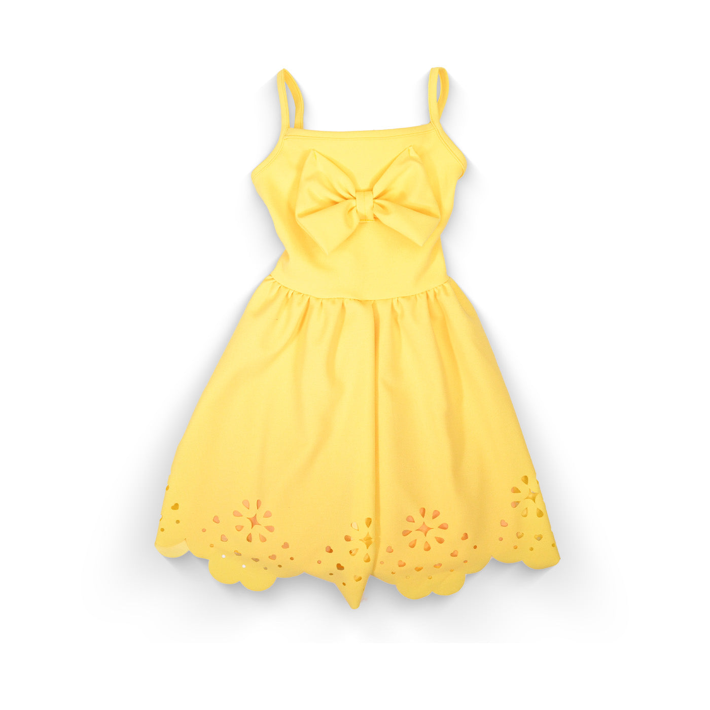 Vestido calado con moño niña FLORY VENI0124