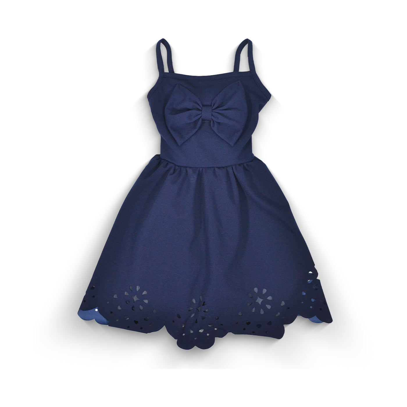 Vestido calado con moño niña FLORY VENI0124