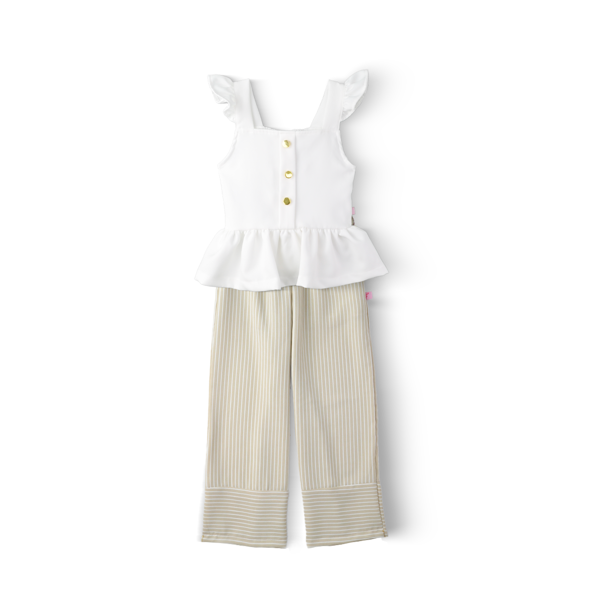 Conjunto Pantalón amplio con Blusa de Tirantes Niña Flory CONI0032