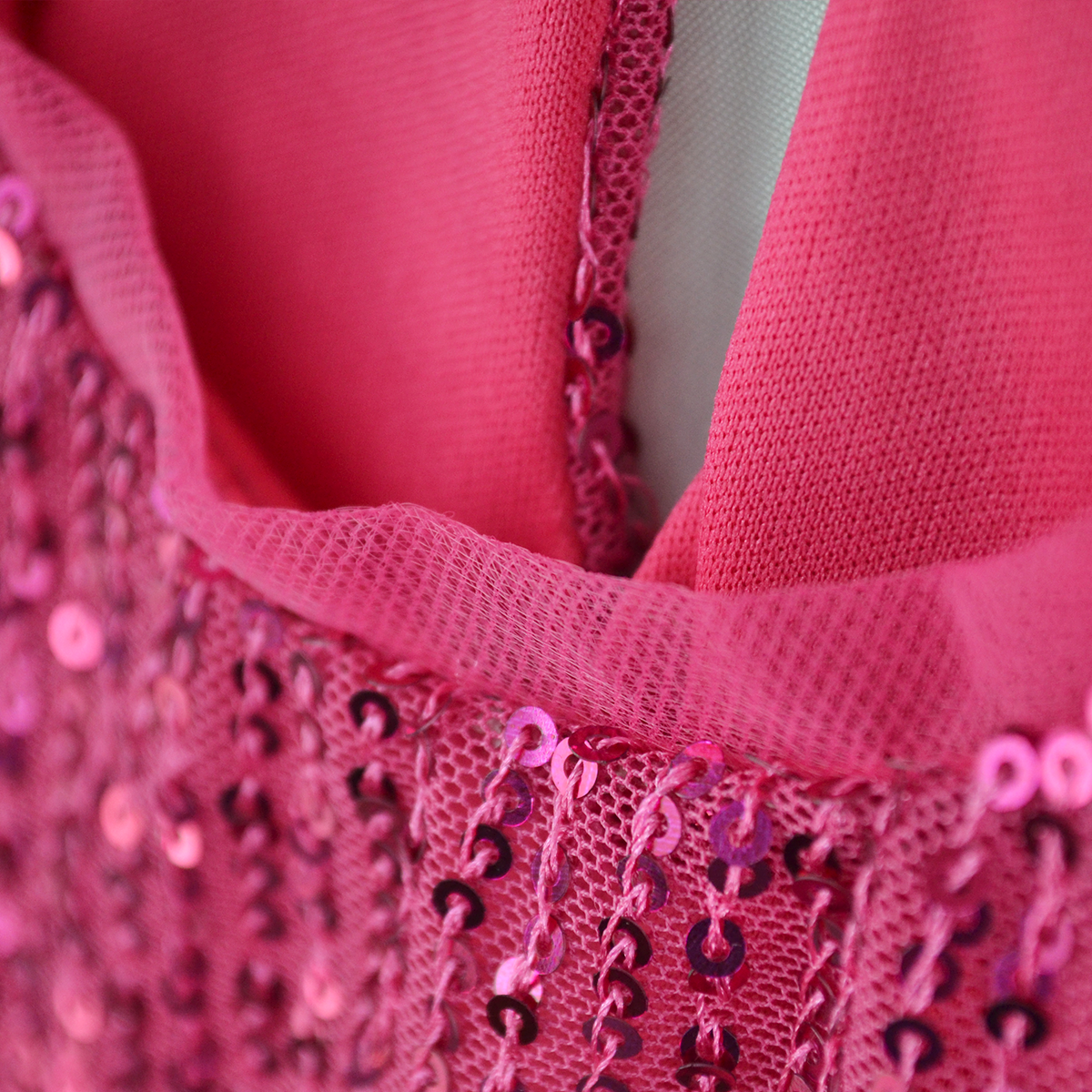 Vestido de lentejuelas con moño niña Flory VENI0171