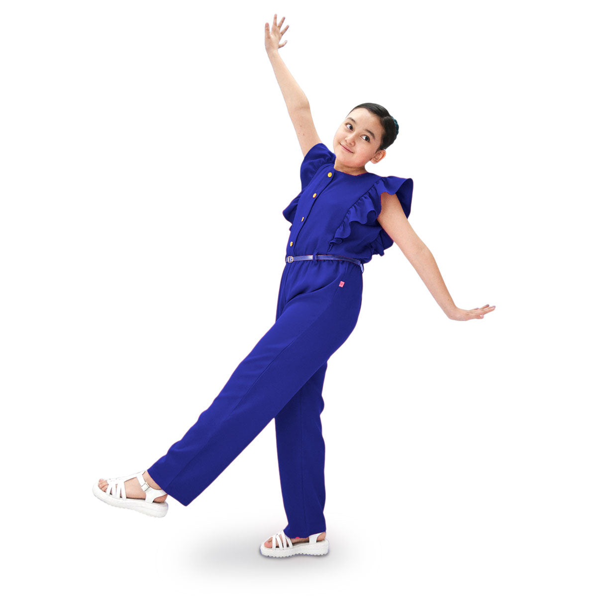 Mono con cinturón a tono Teen FLORY JSJU0001