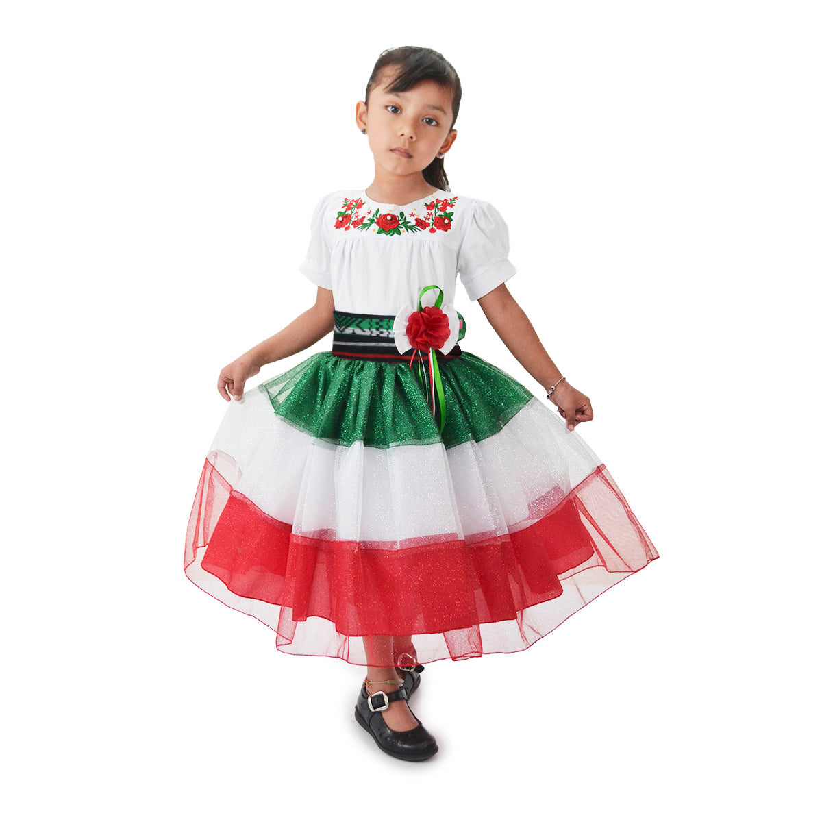 Vestido fiestas patrias niña Flory VENI0155