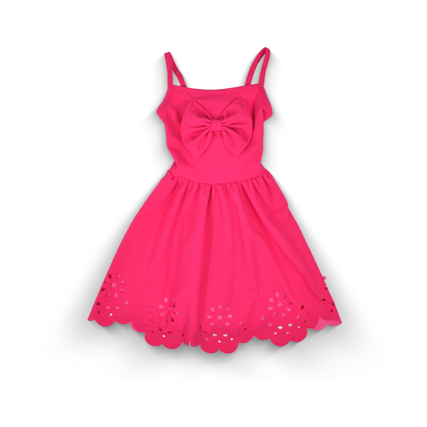 Vestido calado con moño niña FLORY VENI0124