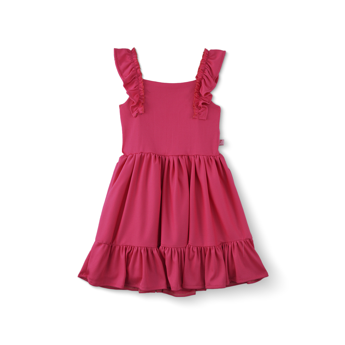 Vestido a rayas con manga olanes | VEBB0045 | tallas 1-2-3