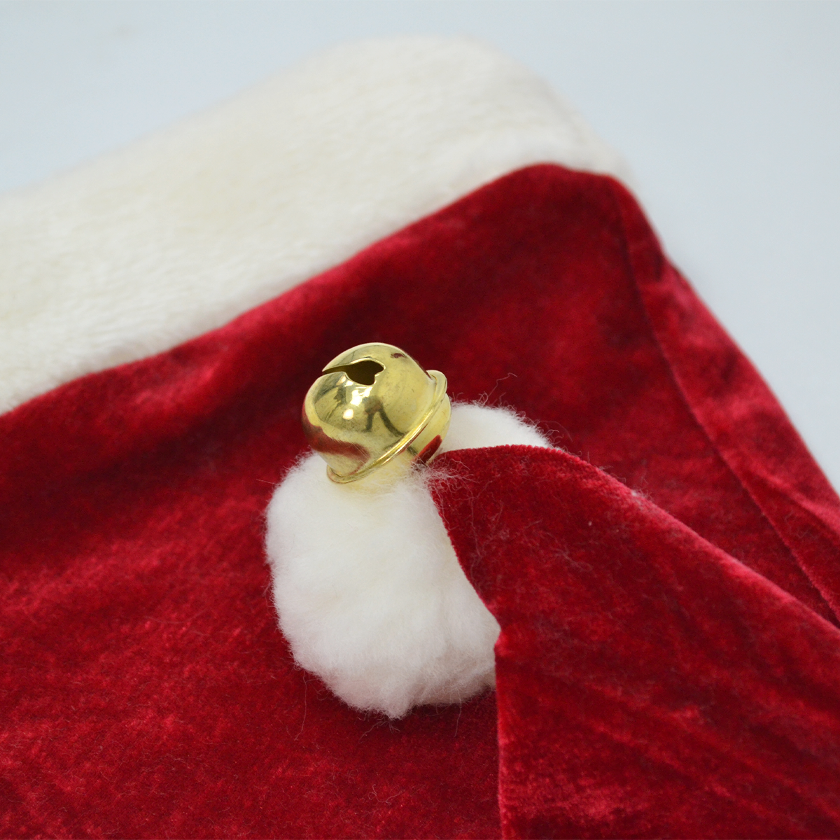 Vestido Santa Claus con cinturón y gorro cascabel para niña Flory VENI0182