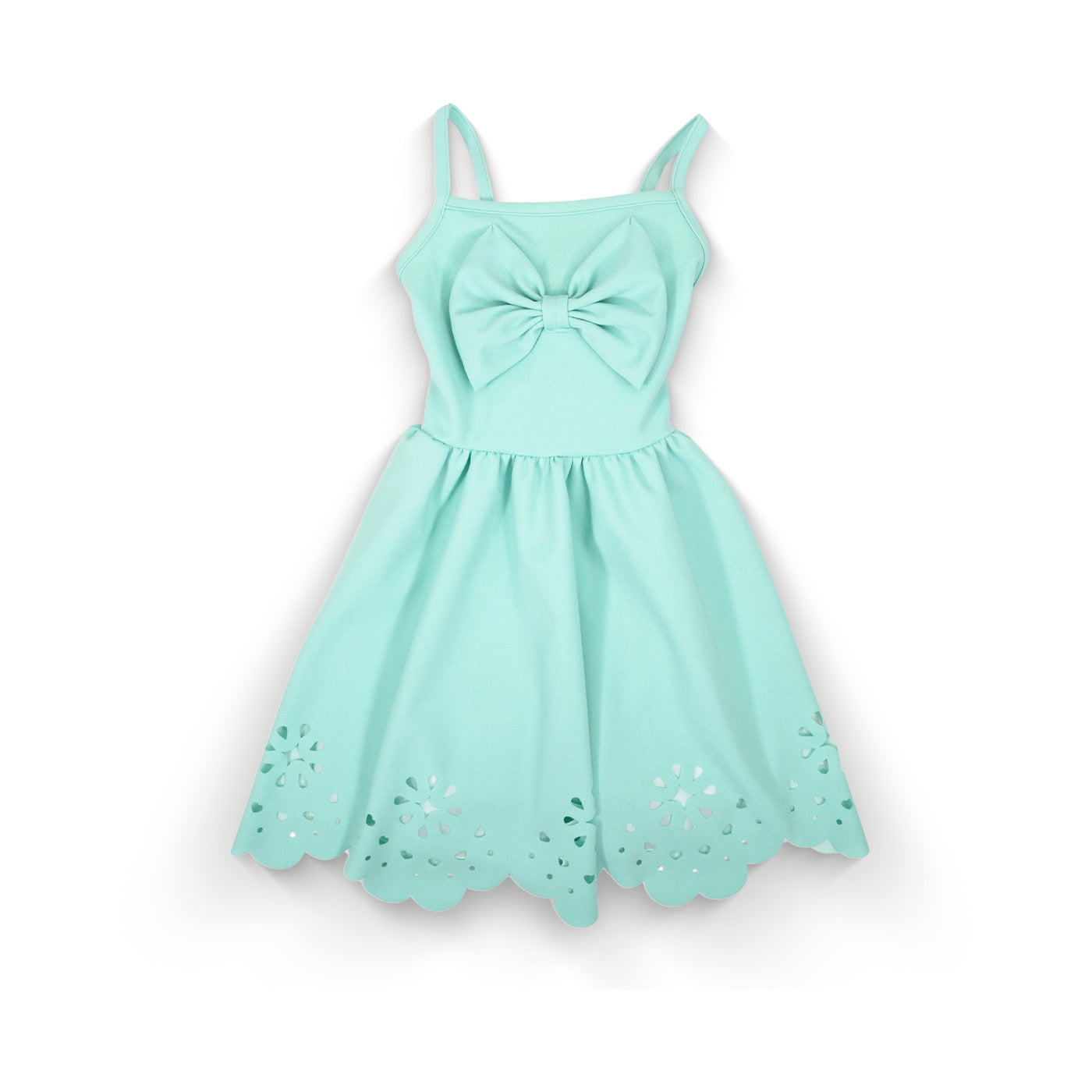 Vestido calado con moño niña FLORY VENI0124