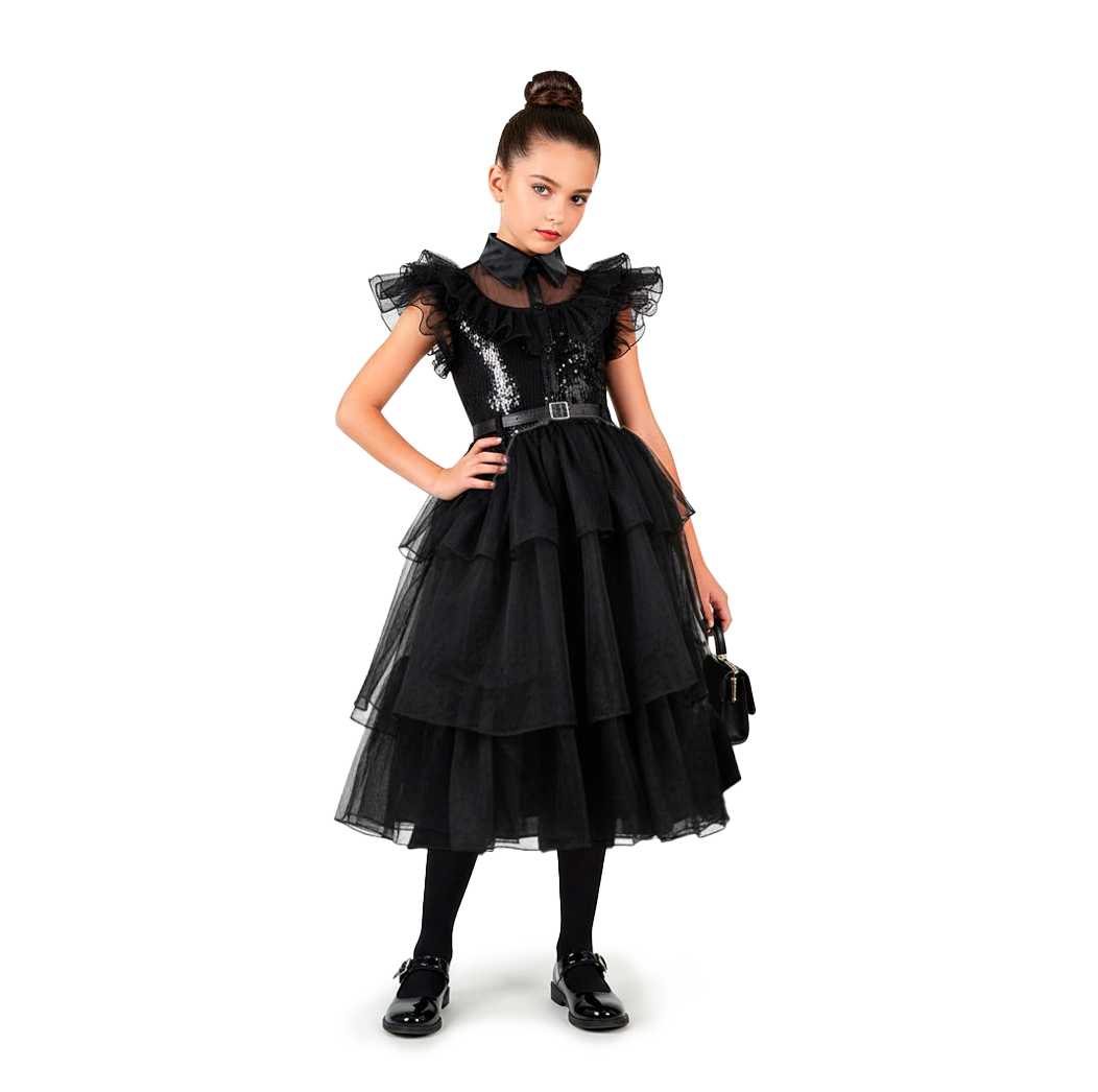 Vestido de fiesta Merlina con lentejuelas FLORY VENI0089