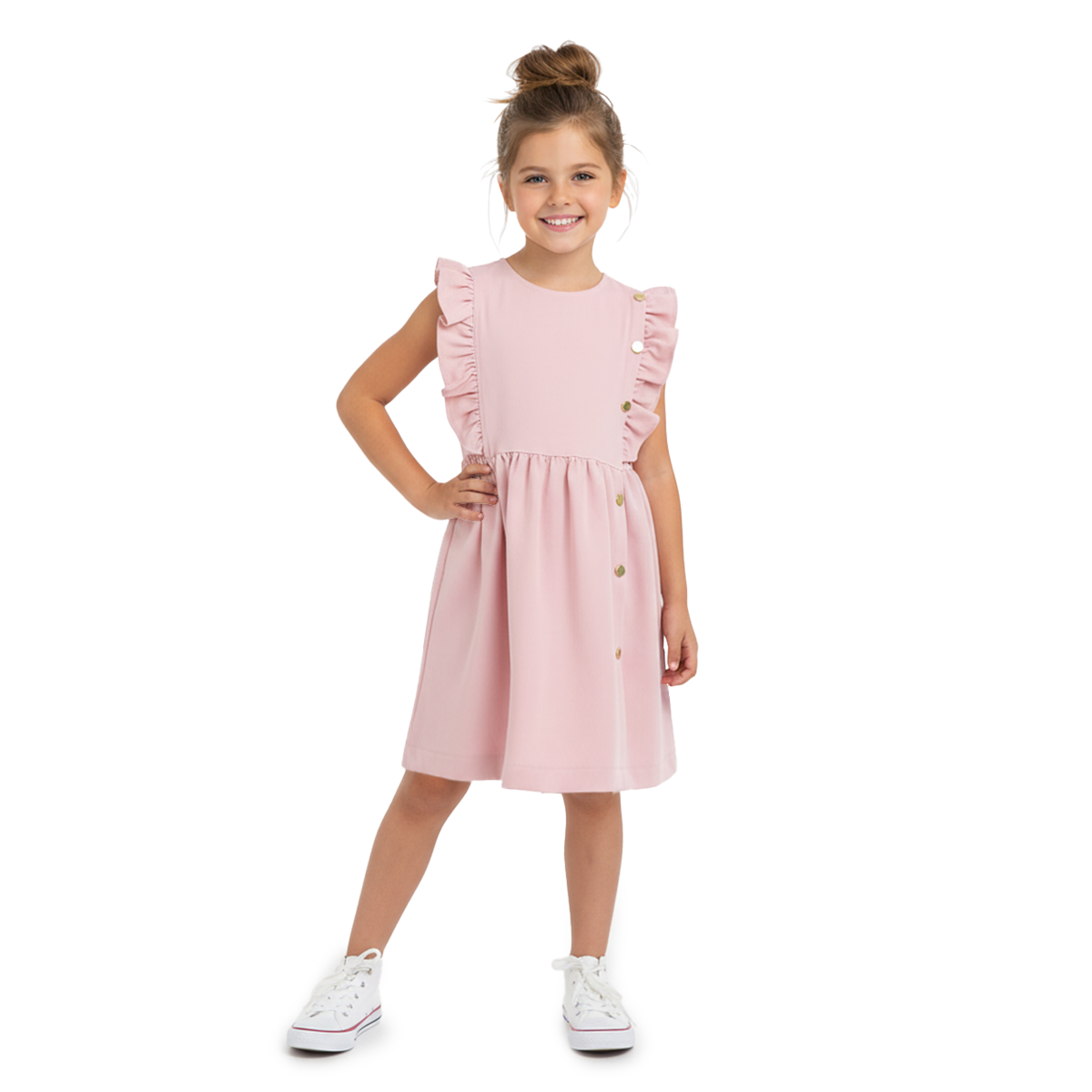 Vestido con botones Niña FLORY VENI0025