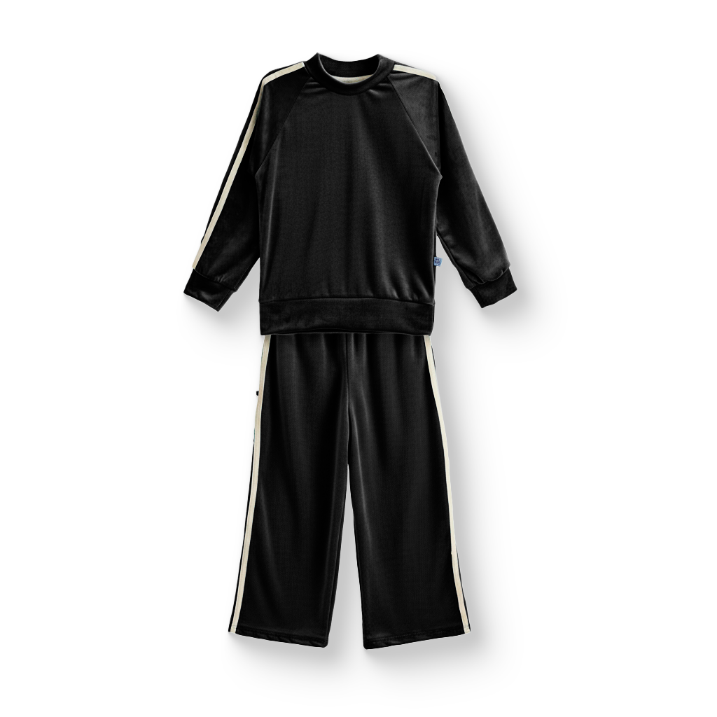 Conjunto atercipelado con franjas Niño Heri CONN0008