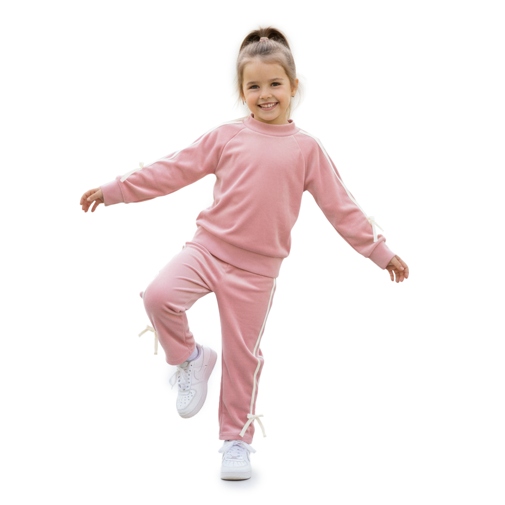 Conjunto aterciopelado para niña CONI0039 Flory