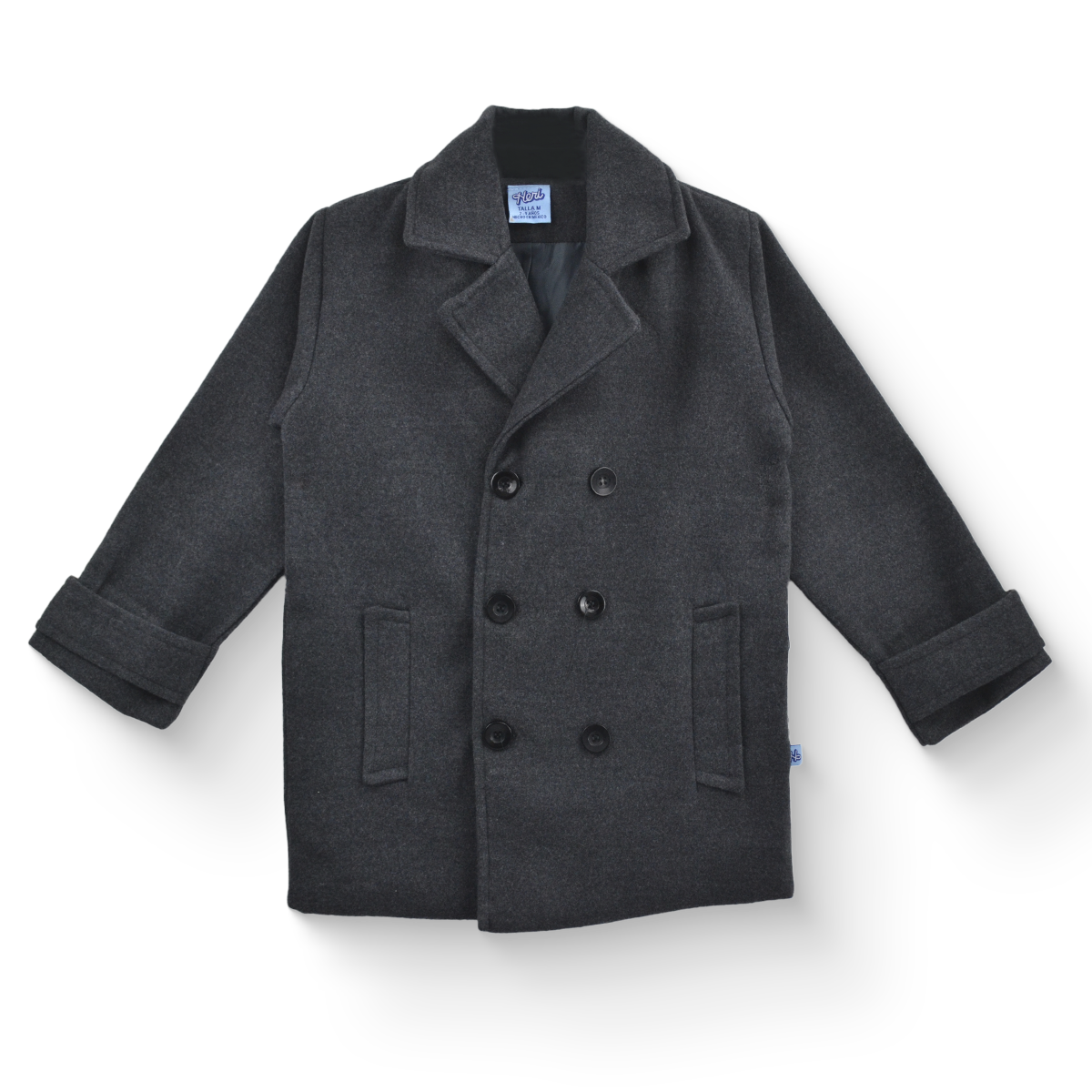Abrigo de paño forrado con botones niño Heri ABNN0001
