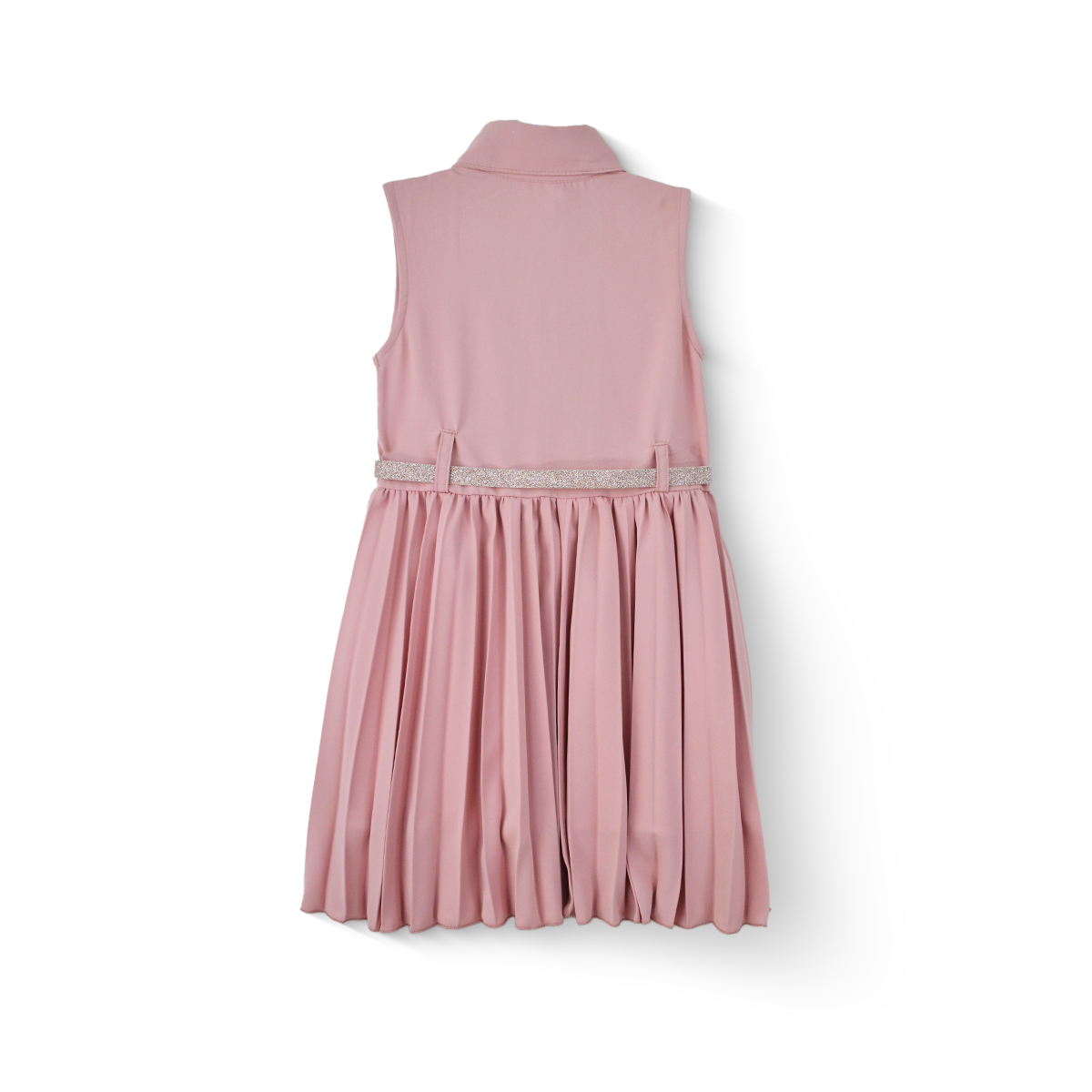 Vestido tableado con cinturón niña FLORY VENI0121