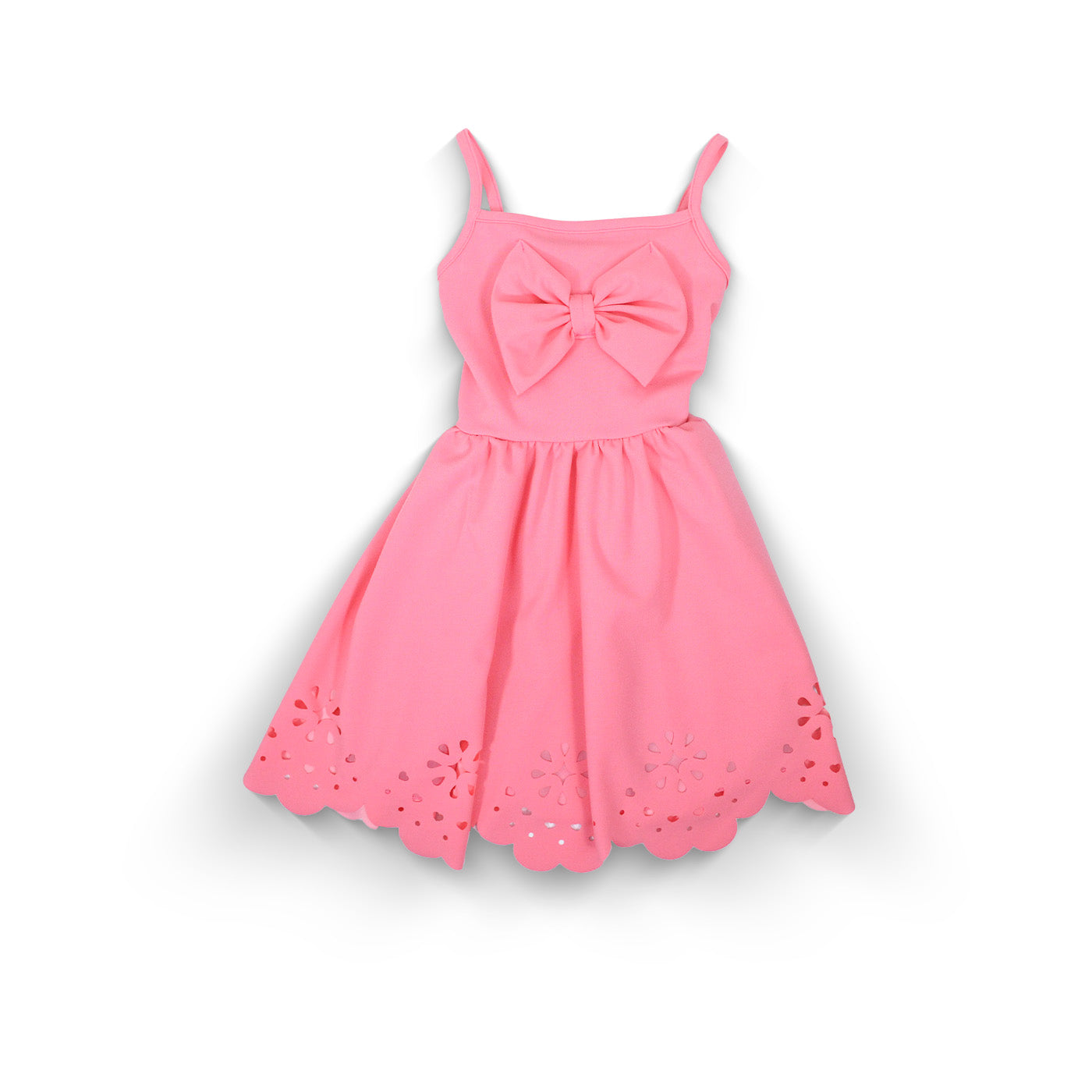 Vestido calado con moño niña FLORY VENI0124