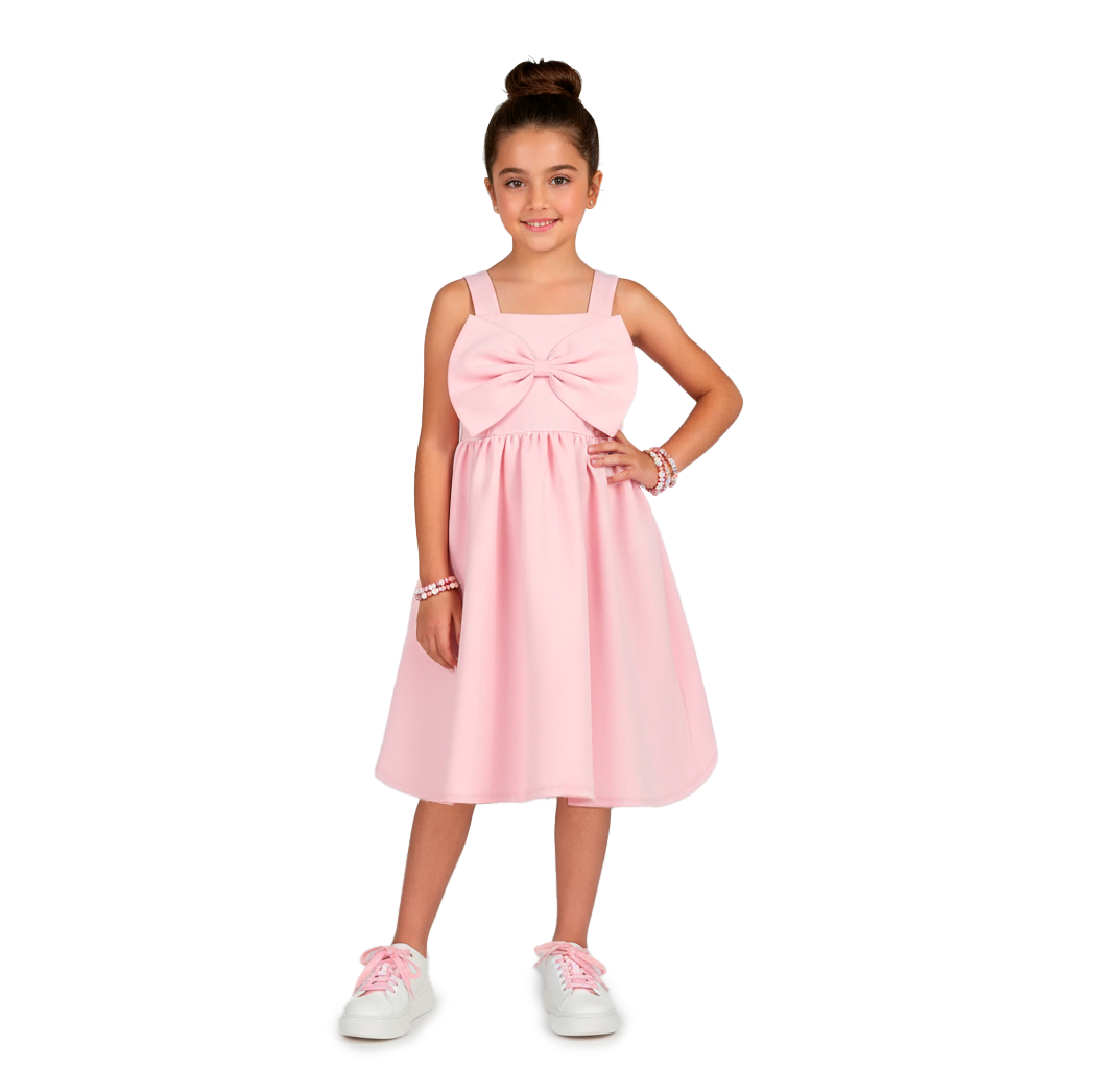 Vestido con moño para niña FLORY VENI0152