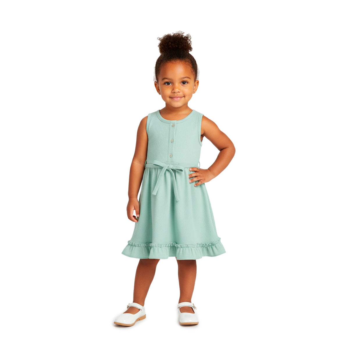 Vestido con botones bebé FLORY VEBB0102