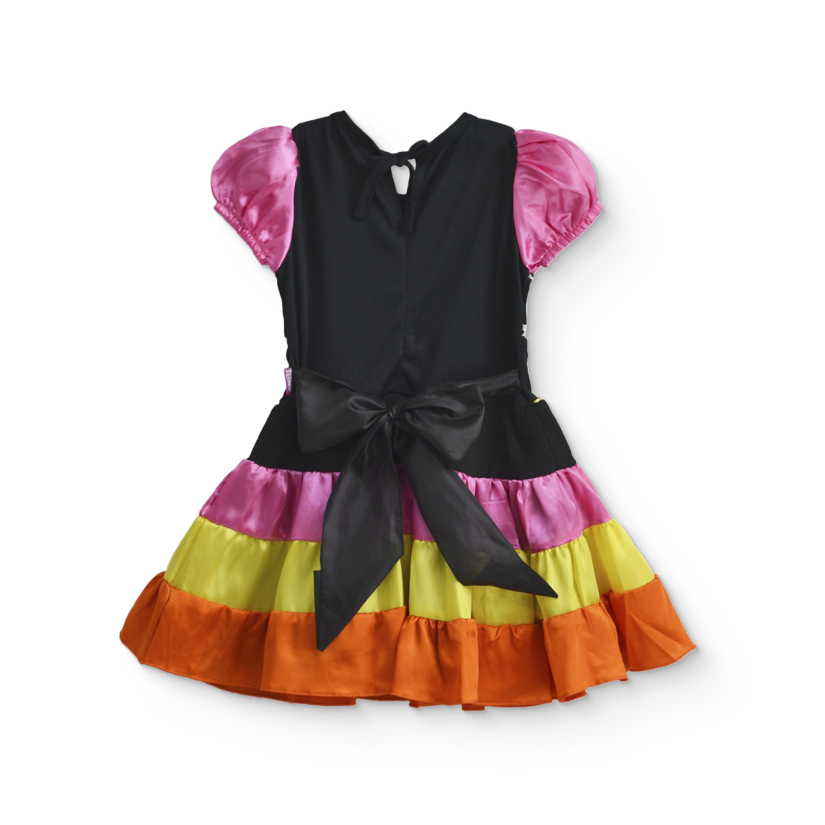 Vestido de Catrina con olanes Multicolor Bebé Flory VEBB0130