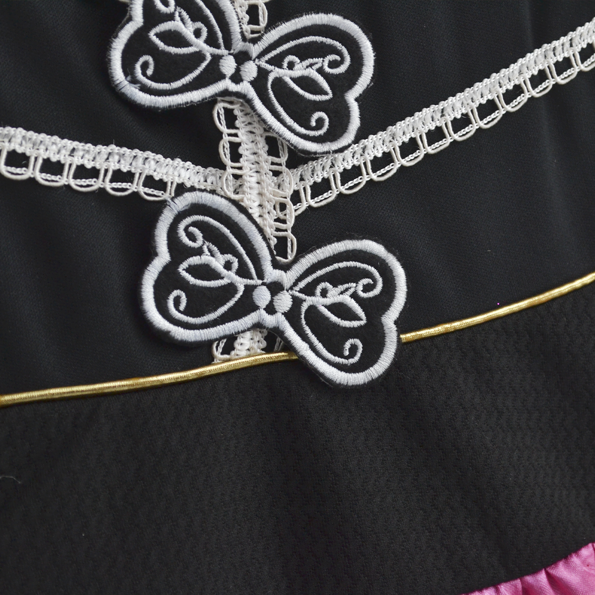 Vestido de Catrina con olanes Multicolor Bebé Flory VEBB0130