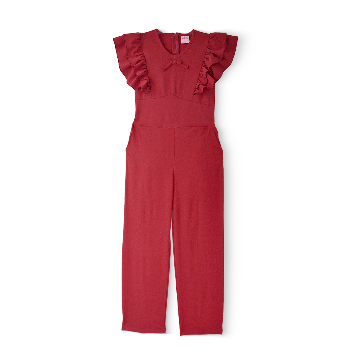 Mono manga mariposa con bolsas y resorte Teen Flory JSJU0005