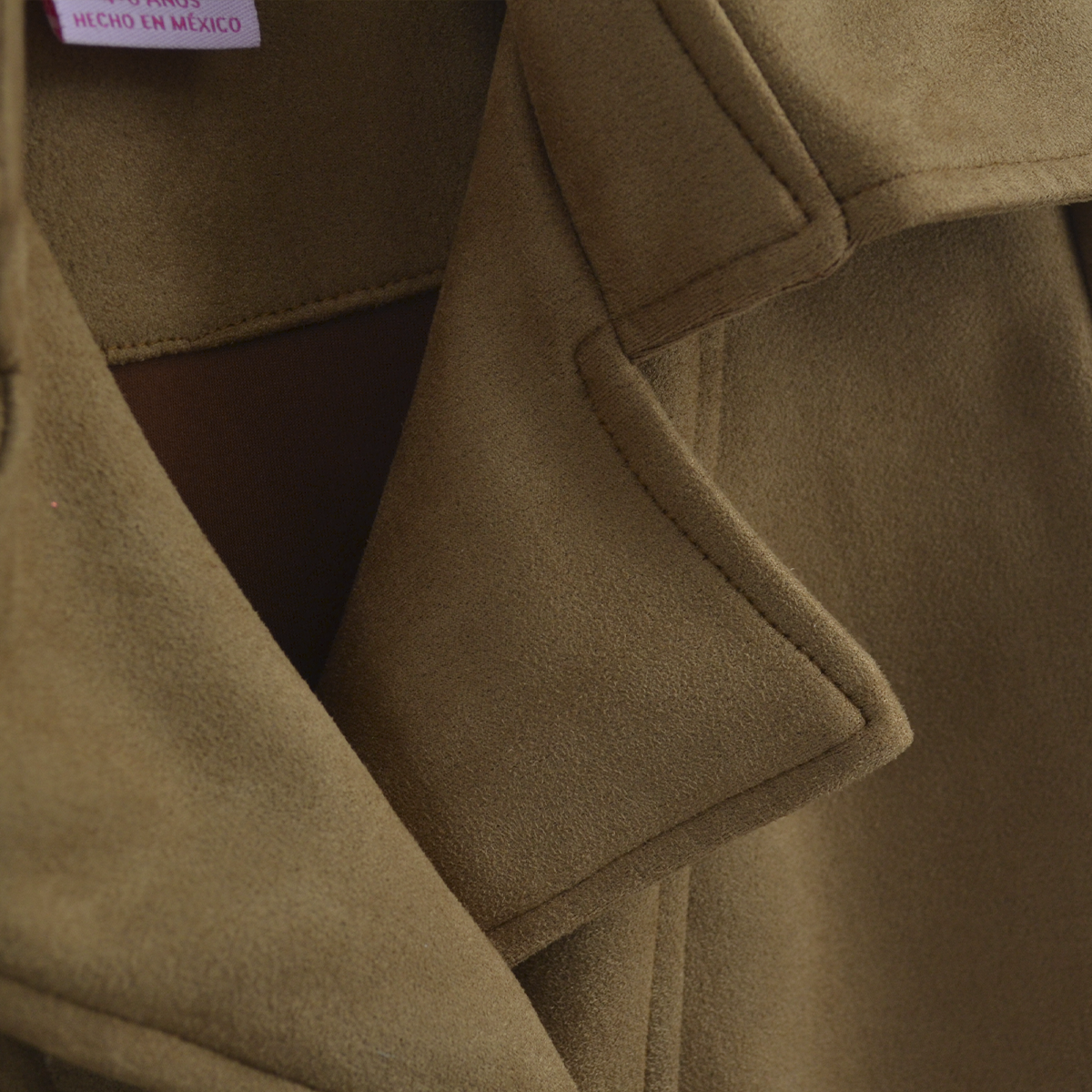 Abrigo de gamuza con botones Niña Flory ABNI0004